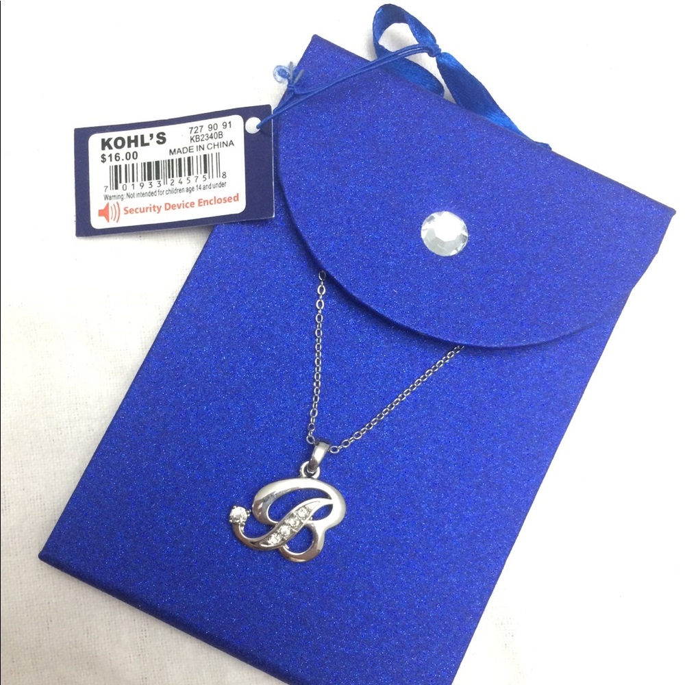 “B” Letter Necklace